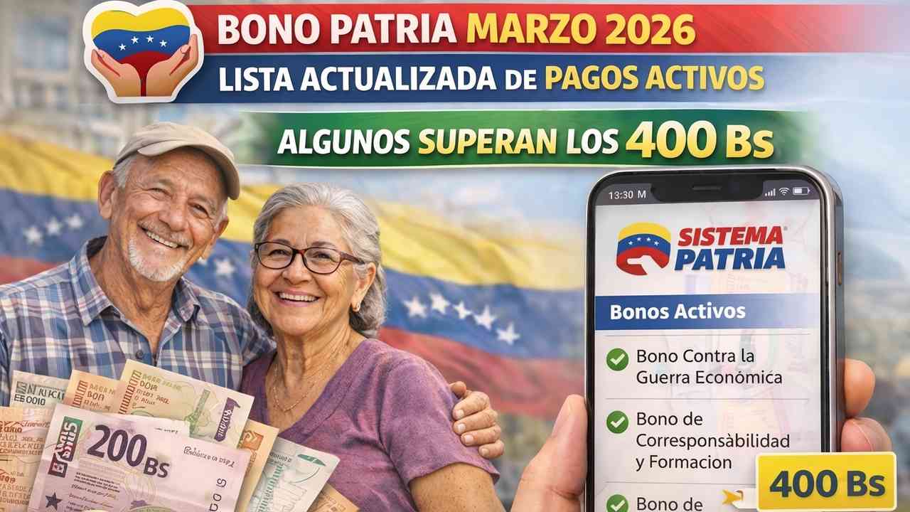 bonos activos del sistema patria en