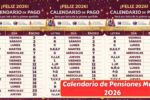 fechas oficiales del calendario de pensiones