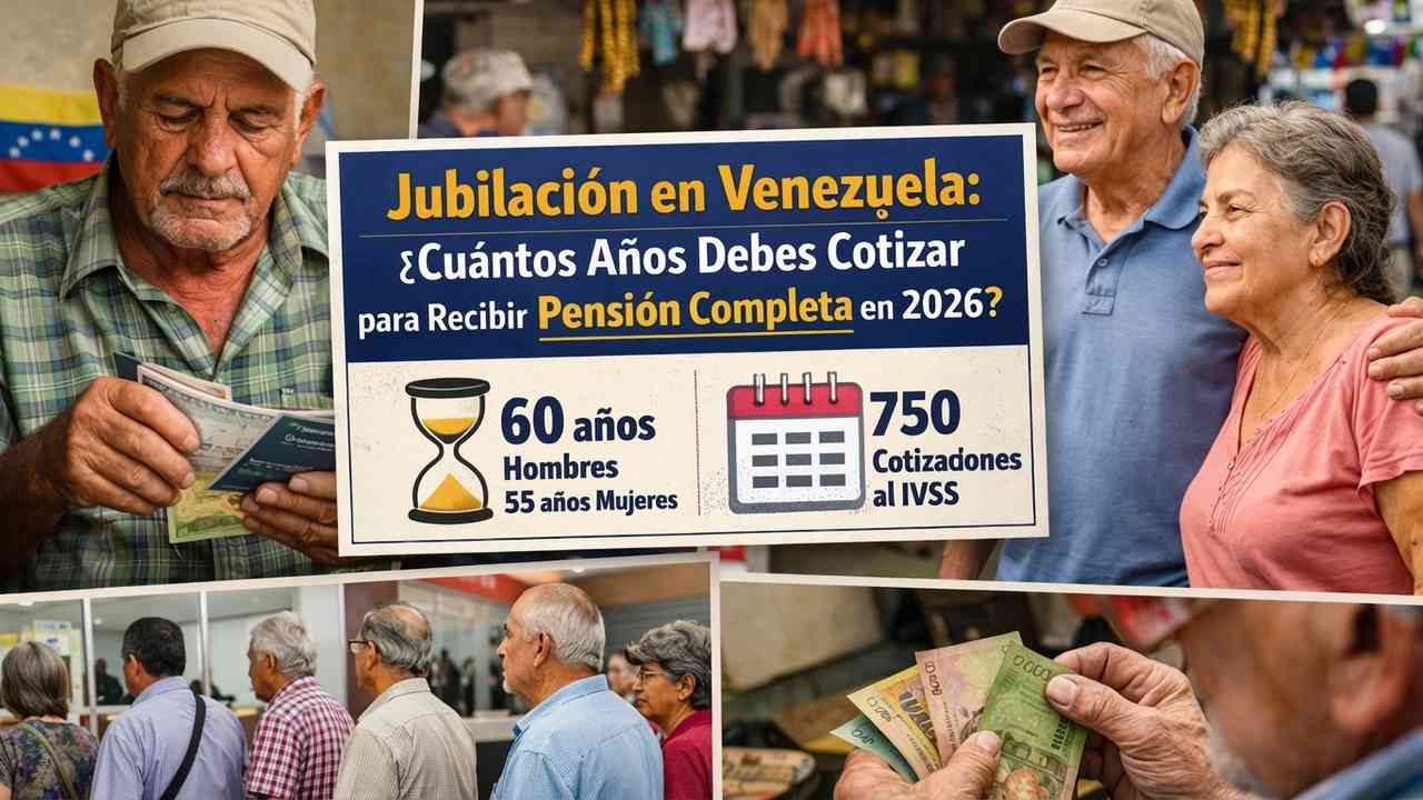requisitos principales para jubilarse en venezuela